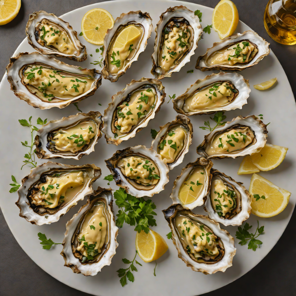 Wood-Fired Grilled Oysters with Garlic Herb Butter