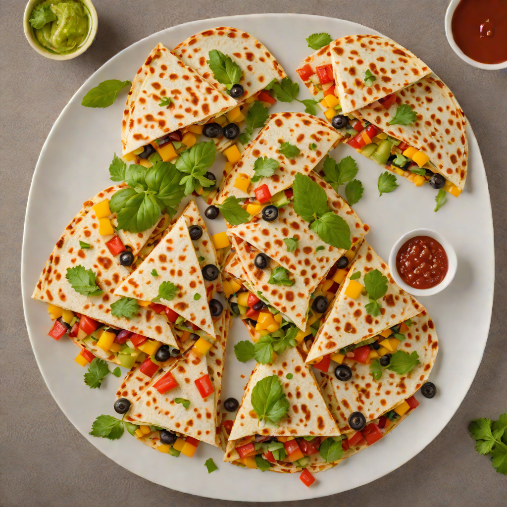 Colorful Kid-Friendly Veggie Quesadillas