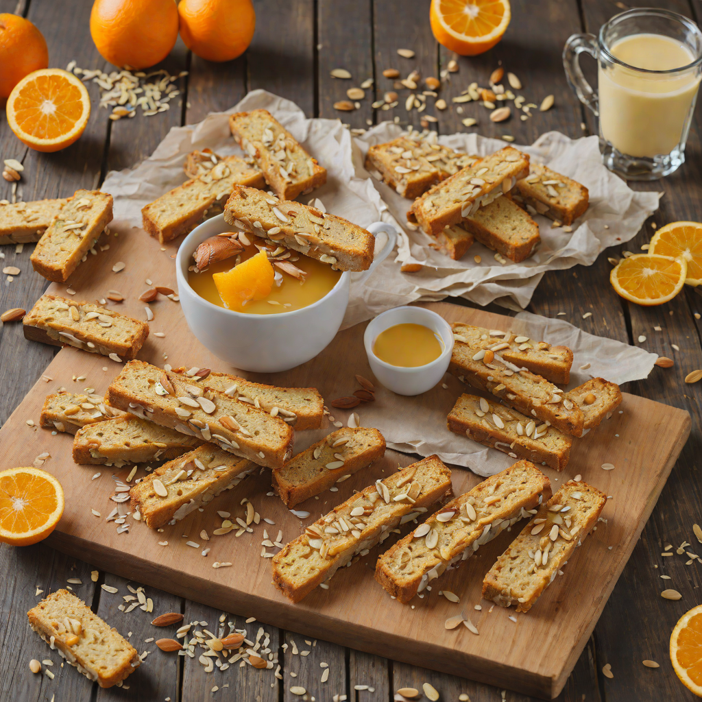 Orange Zest Almond Biscotti