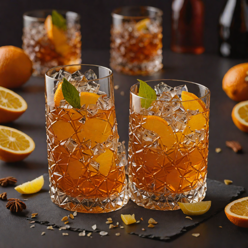 Spiced Citrus Dark Rum Old Fashioned