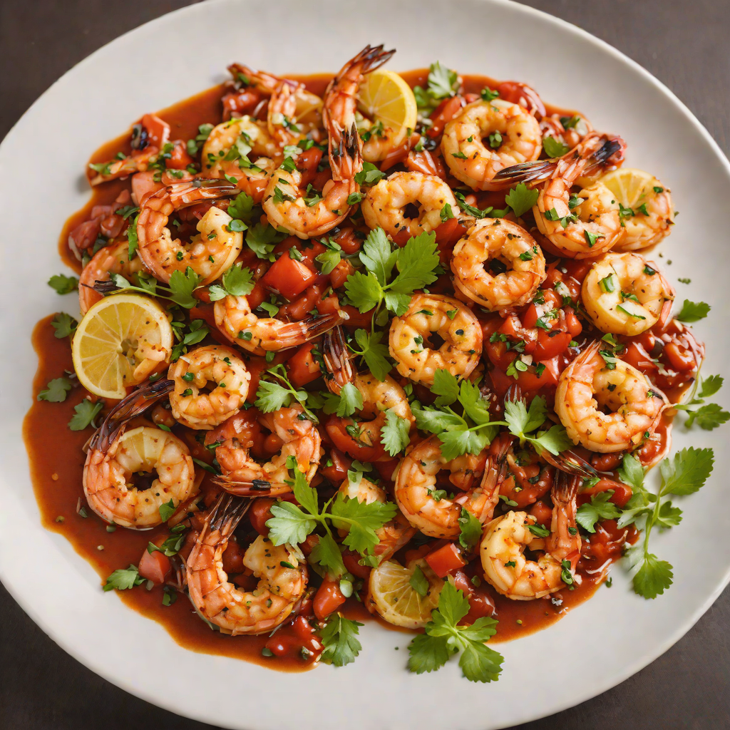 Charred Cajun-Spiced Shrimp with Creole Tomato Sauce