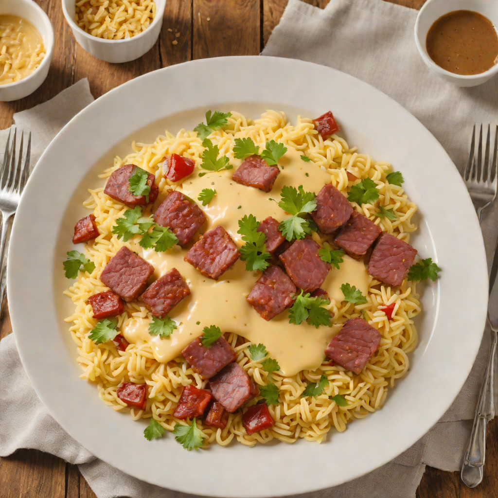 Dominican-style Mangu with Sausage and Cheese