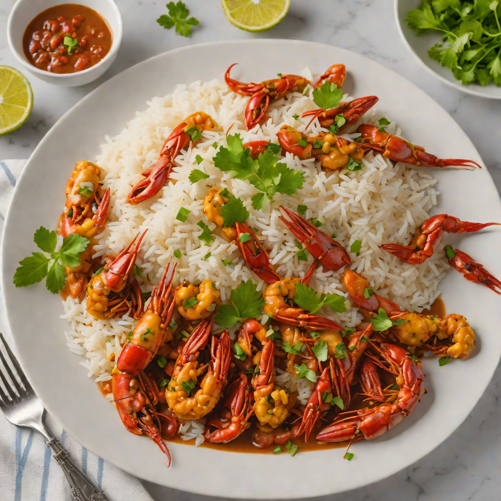 Cajun-Spiced Crawfish Étouffée with Steamed Rice