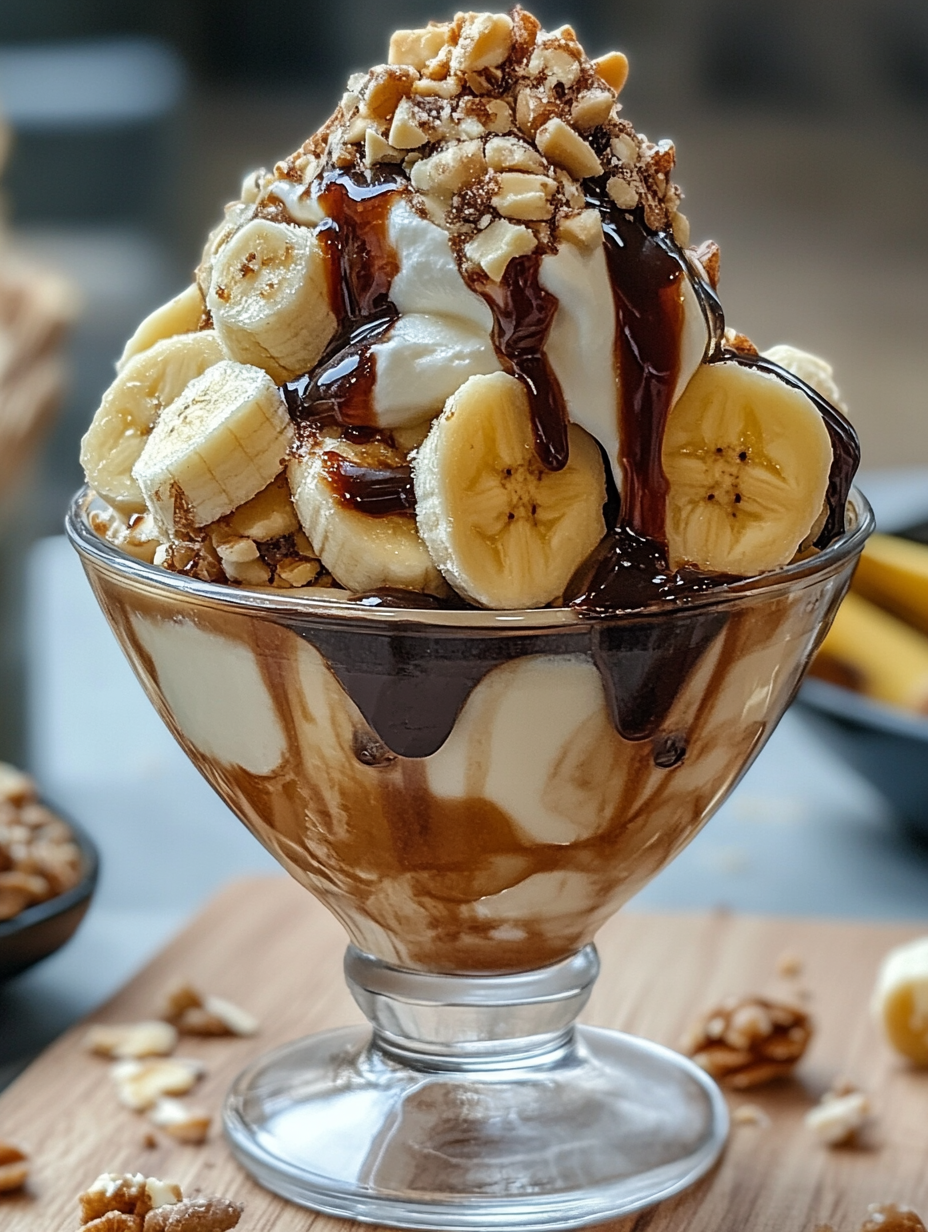 Quick Caramelized Banana and Cinnamon Ice Cream Sundae
