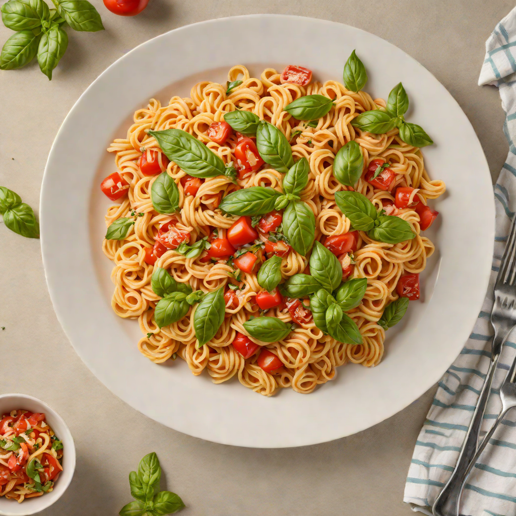 Half-and-Half Creamy Tomato and Basil Pasta