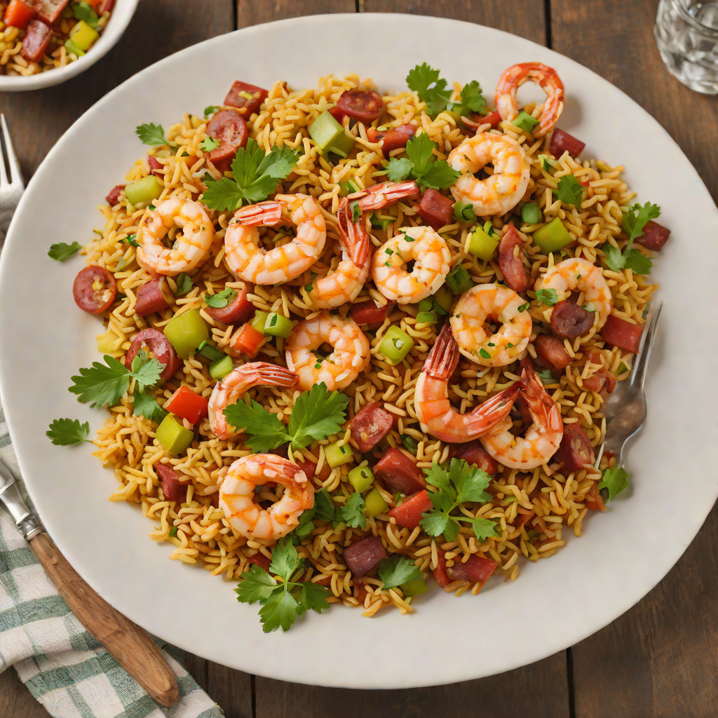 Creole-Spiced Shrimp and Andouille Jambalaya