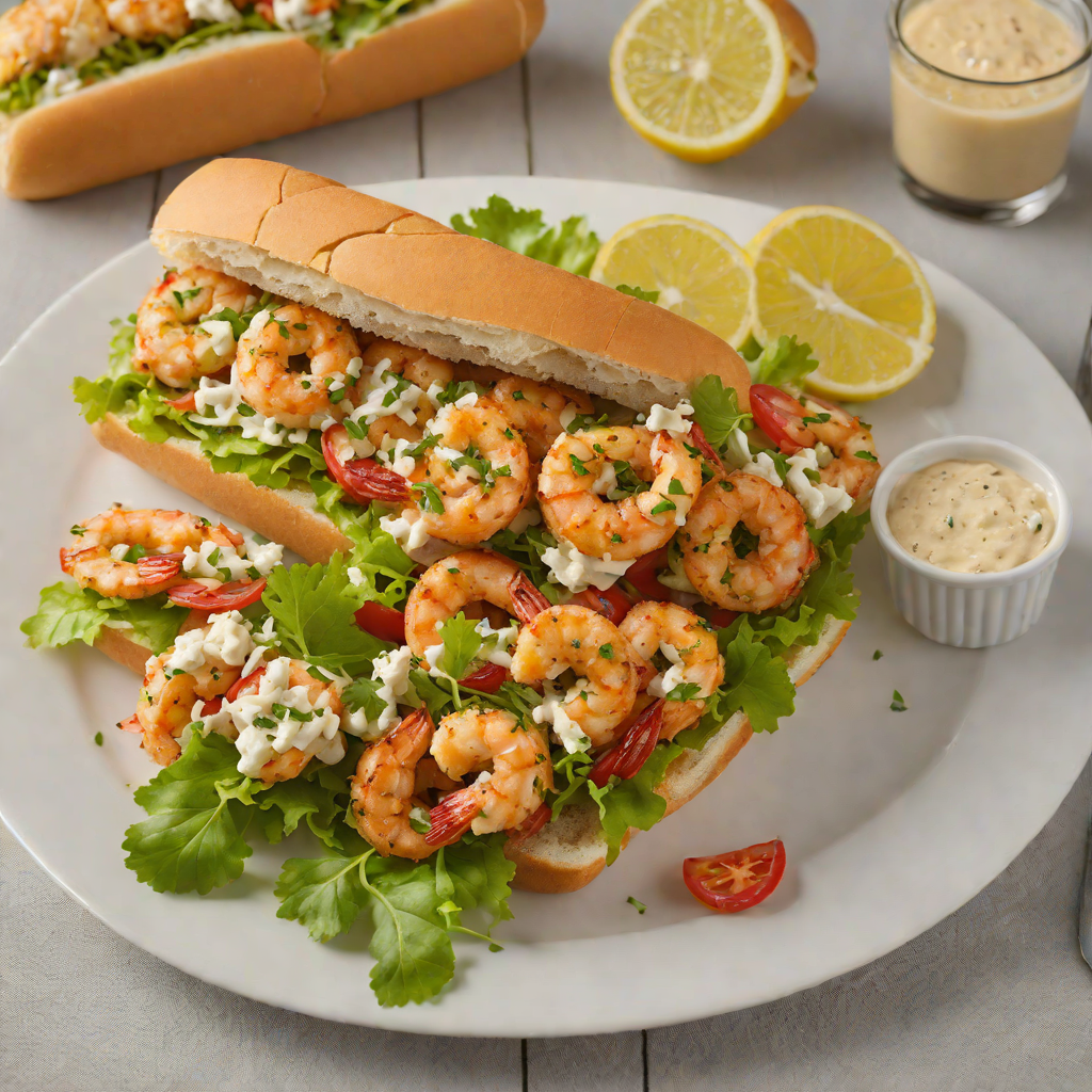 Creole-Spiced Shrimp Po’Boy with Remoulade Sauce