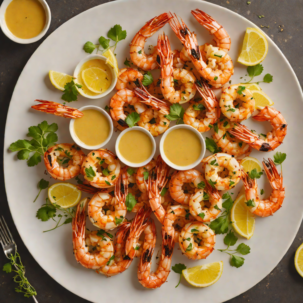 Char-Grilled Gulf Shrimp with Cajun Butter Sauce