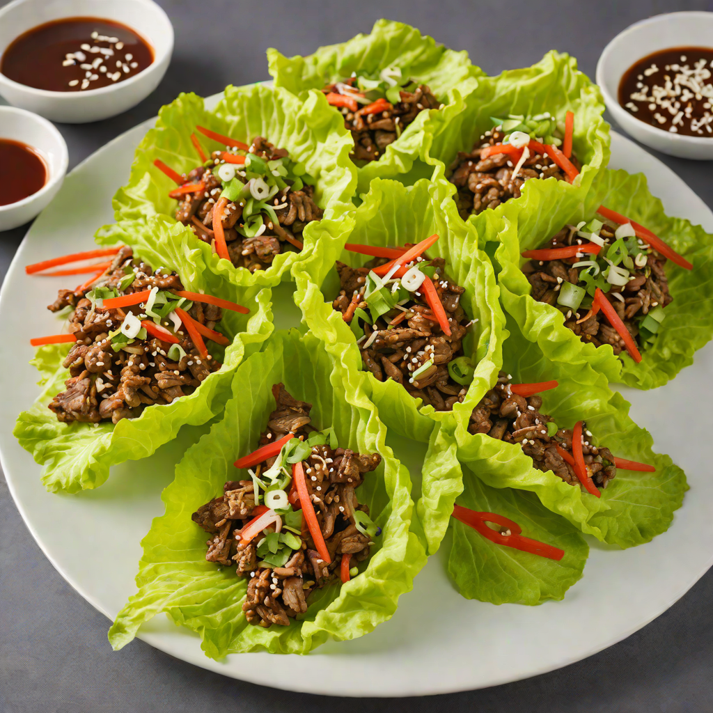 Crisp Korean-Style Beef Bulgogi Lettuce Wraps
