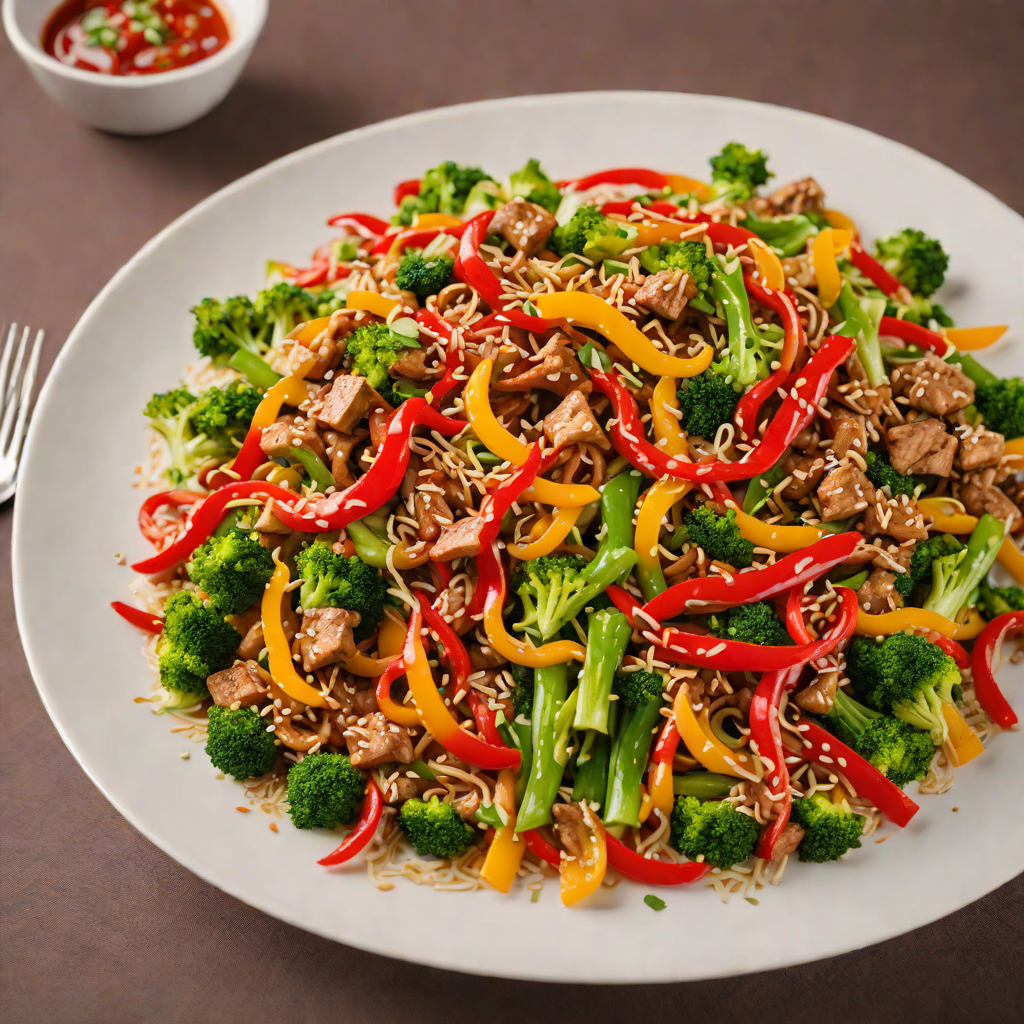 Electric Piano-Inspired Spicy Pepper Stir Fry
