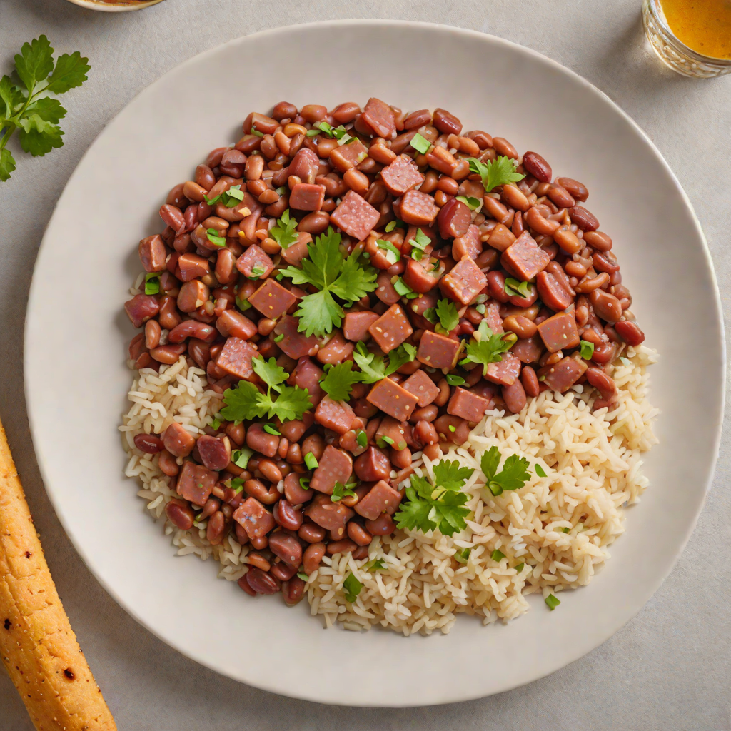 New Orleans-Style Red Beans and Rice with Smoked Sausage