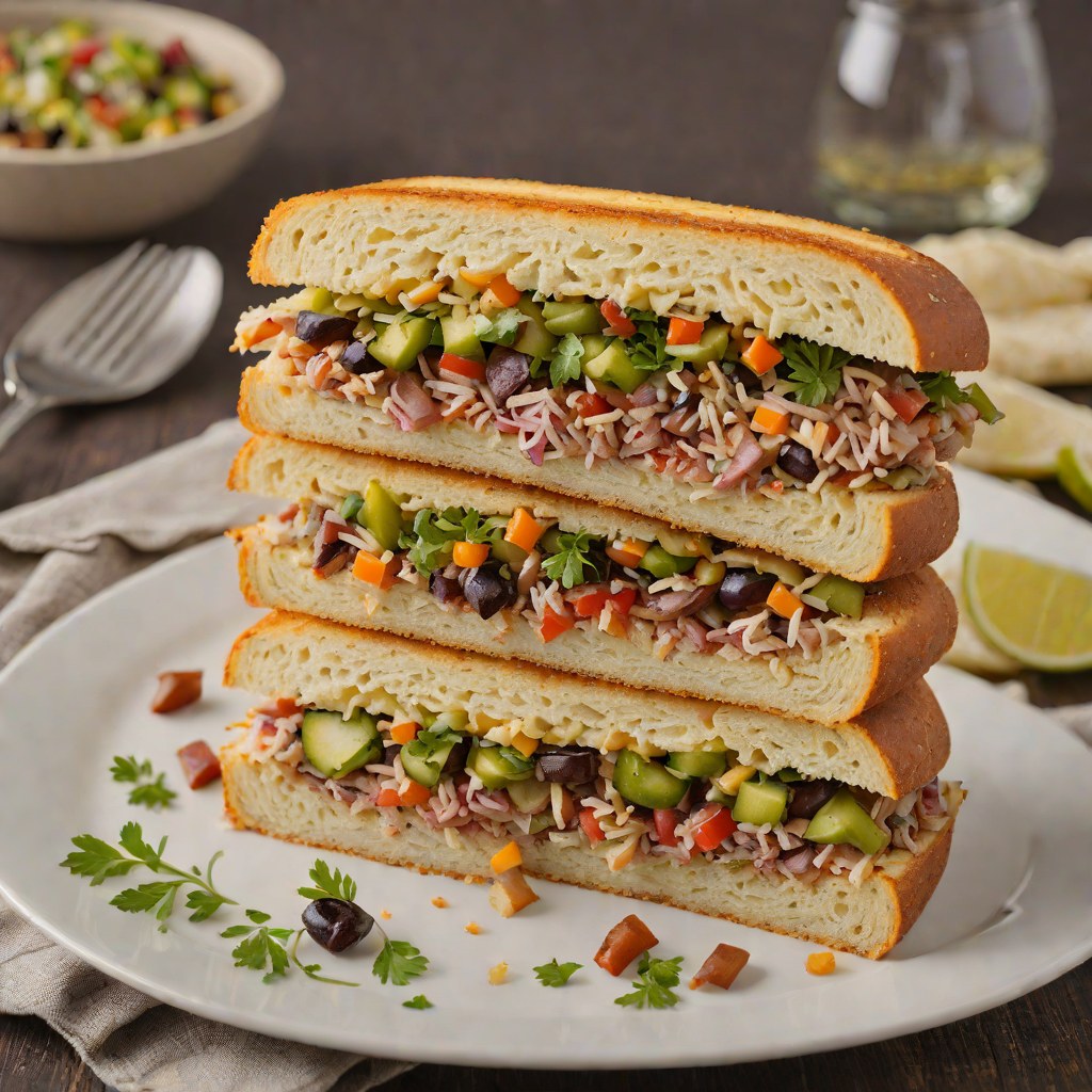 Creole-Spiced Muffuletta Sandwich with Olive Relish