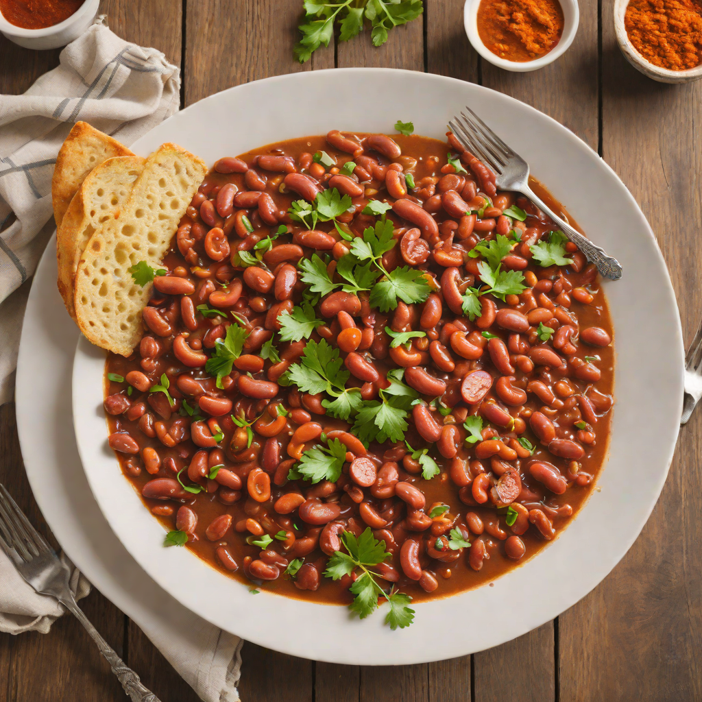 Slow-Cooked Creole Red Beans with Andouille and Smoked Paprika