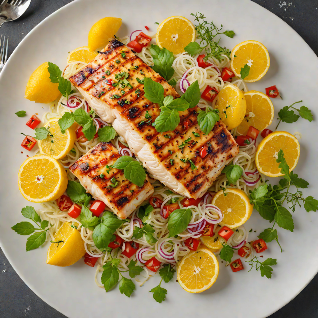 Grilled Citrus-Glazed Grouper with St. Augustine Herb Salad