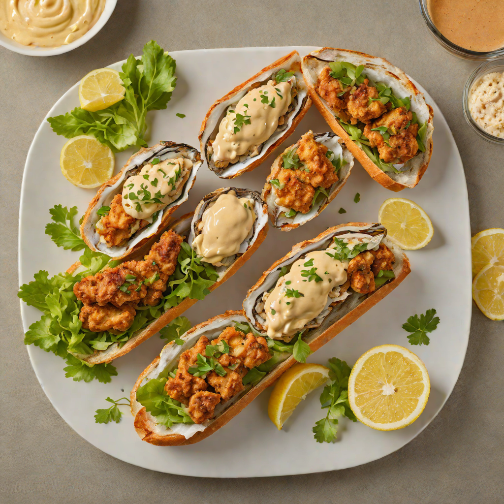Char-Grilled Oyster Po’Boy with Spicy Remoulade