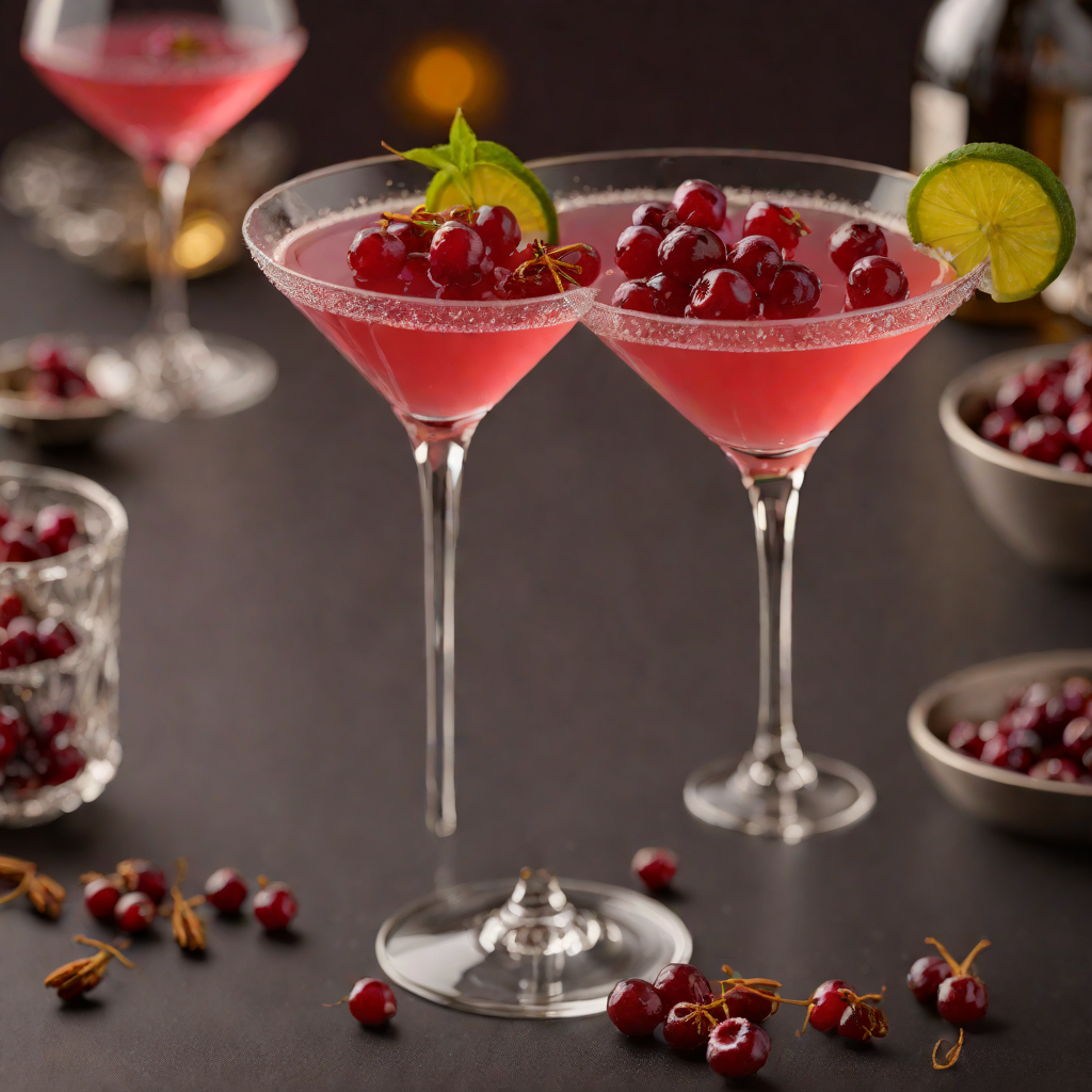 Spiced Cranberry Gin Martini