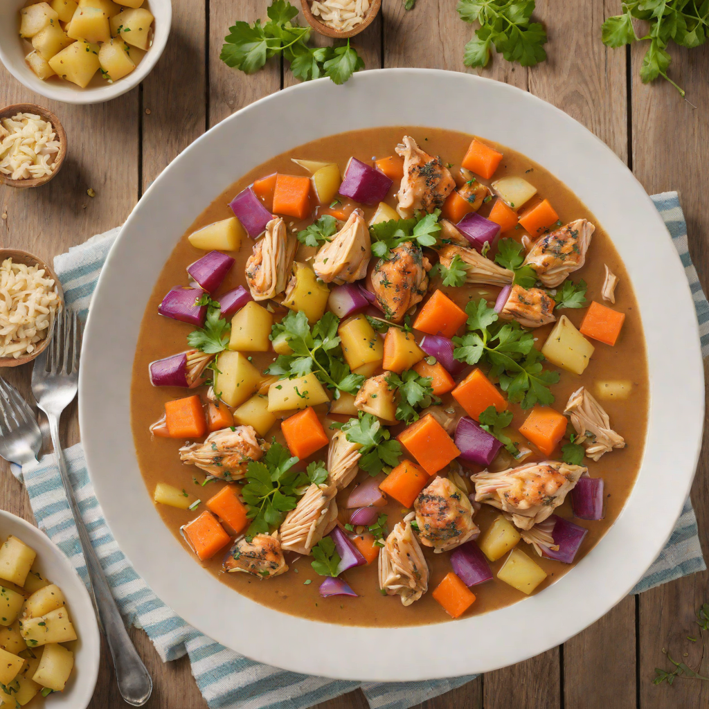 Slow Cooker Dominican-Style Chicken Stew with Root Vegetables