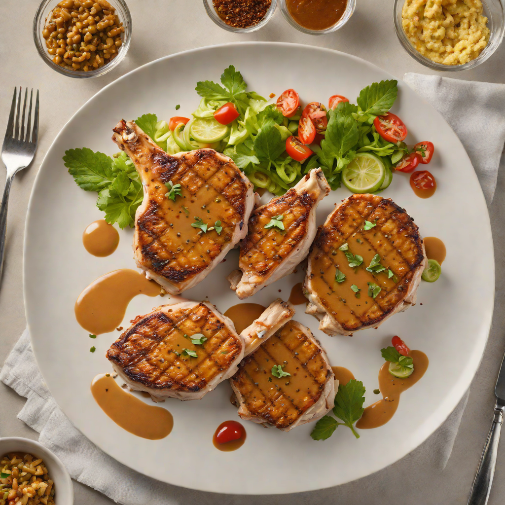 Pan-Seared Pork Chops with Dominican Mojo Sauce