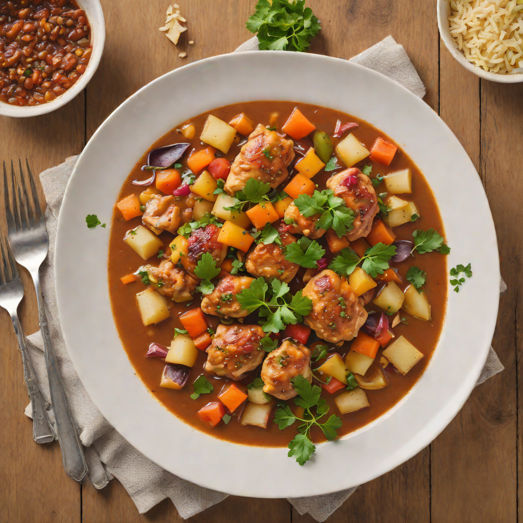 Dominican-Style Chicken Stew with Sofrito and Root Vegetables
