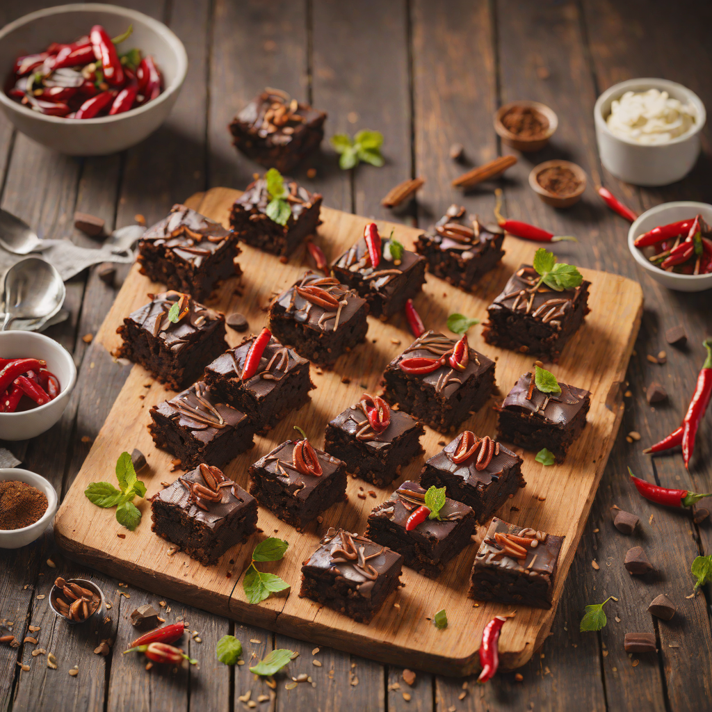 Chocolate-Chili Spiced Brownie Bites