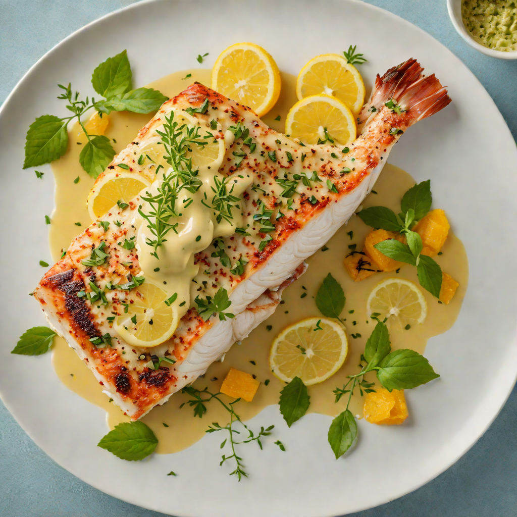 Pan-Seared Grouper with Citrus Herb Sauce