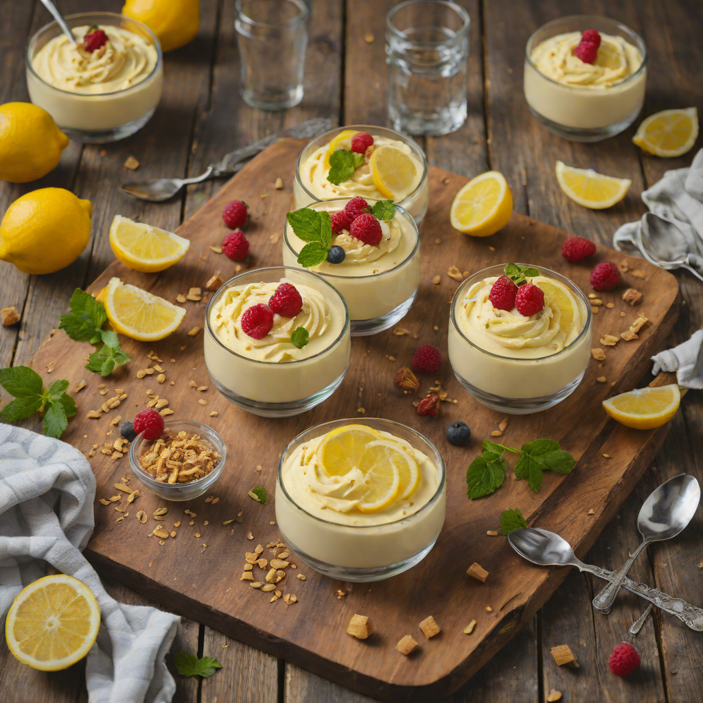 Quick No-Bake Lemon Mousse with Graham Cracker Crust
