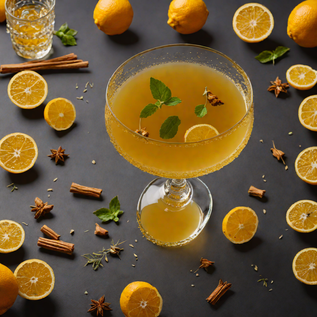 Turmeric and Citrus Herbal Tea with Ginger and Honey