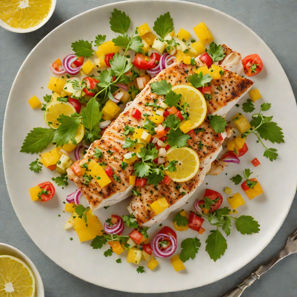 Pan-Seared Grouper with Citrus-Cilantro Salsa