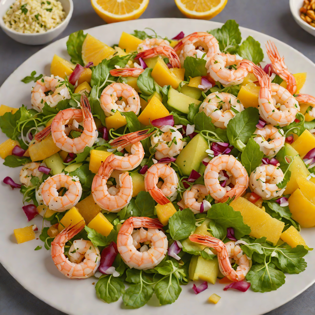 Sparkling Rosé Shrimp Salad with Citrus Vinaigrette