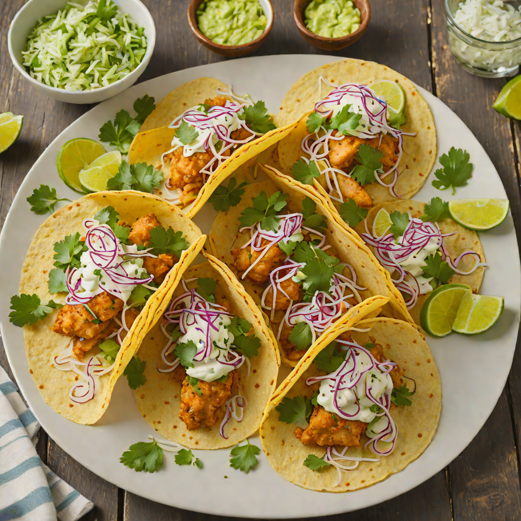 Craft Beer-Battered Fish Tacos with Cilantro Slaw