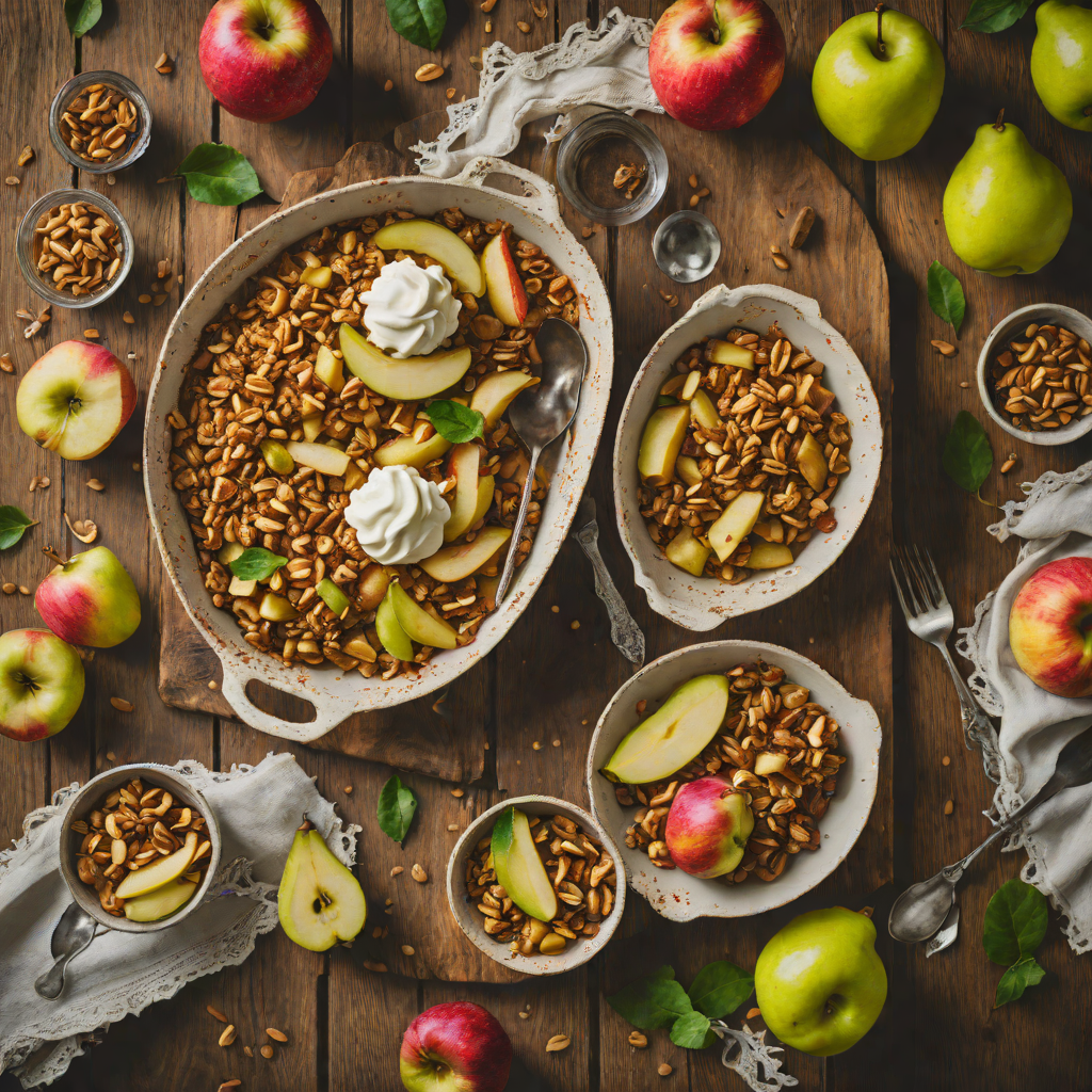 Whiskey-Spiced Apple and Pear Crisp