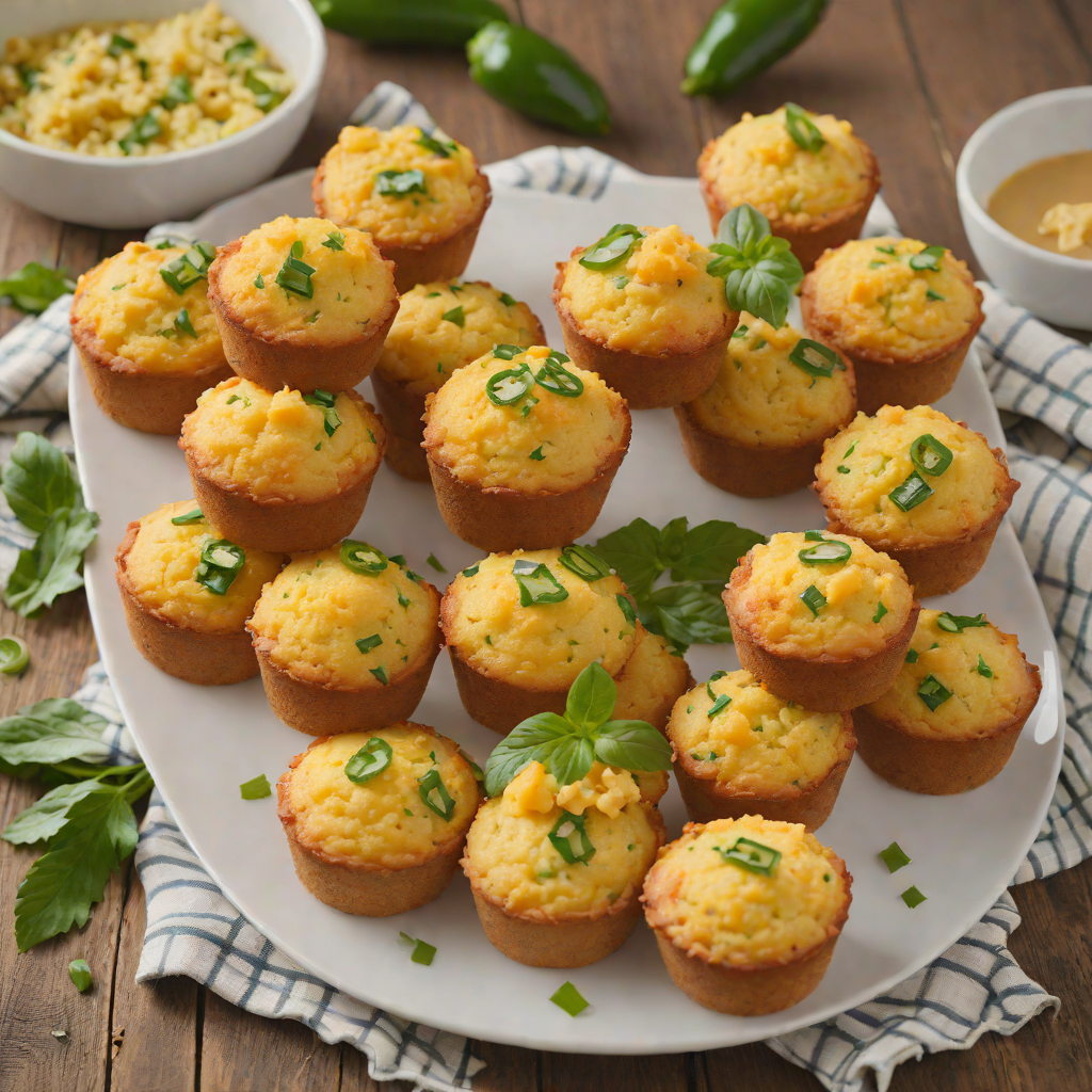 Game-Inspired Cheddar Jalapeño Cornbread Muffins