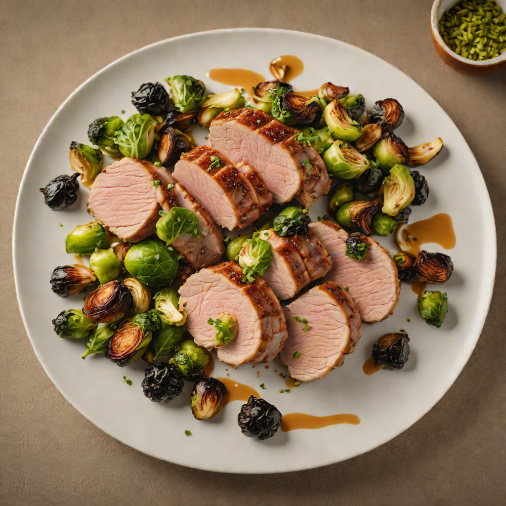 Pan-Seared Pork Tenderloin with Roasted Brussels Sprouts
