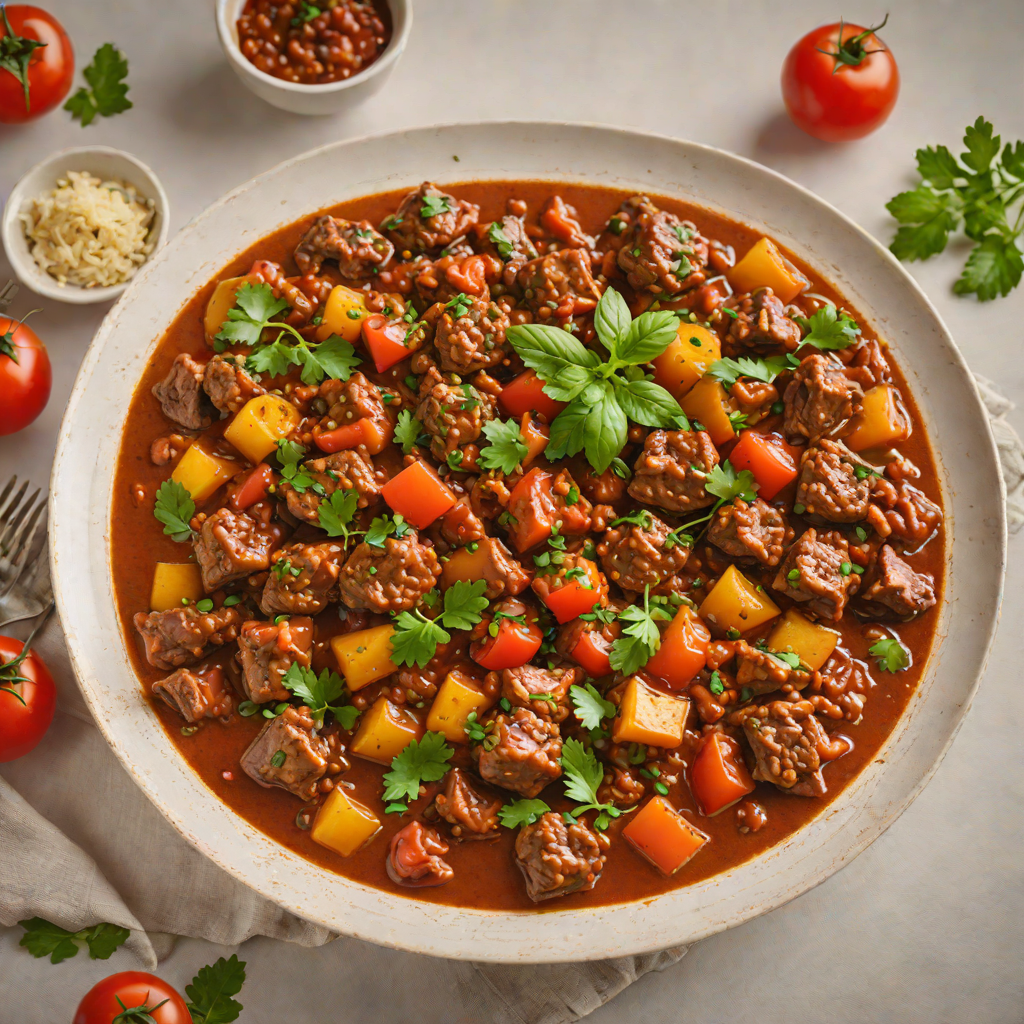 Spiced Nigerian-Inspired Beef Stew with Aromatic Tomatoes