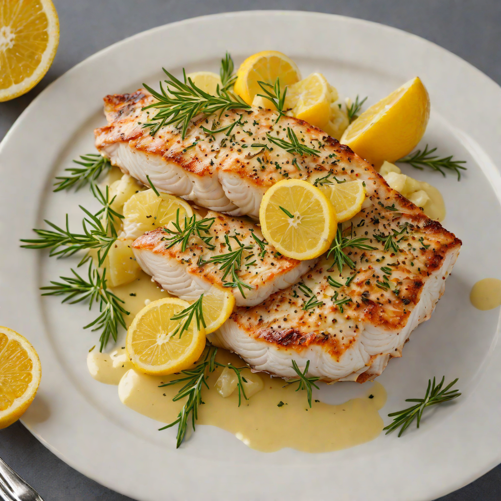 Pan-Seared Grouper with Citrus and Rosemary Butter