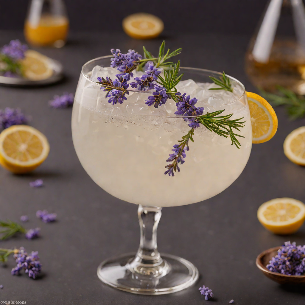 Creamy Lavender Gin Fizz