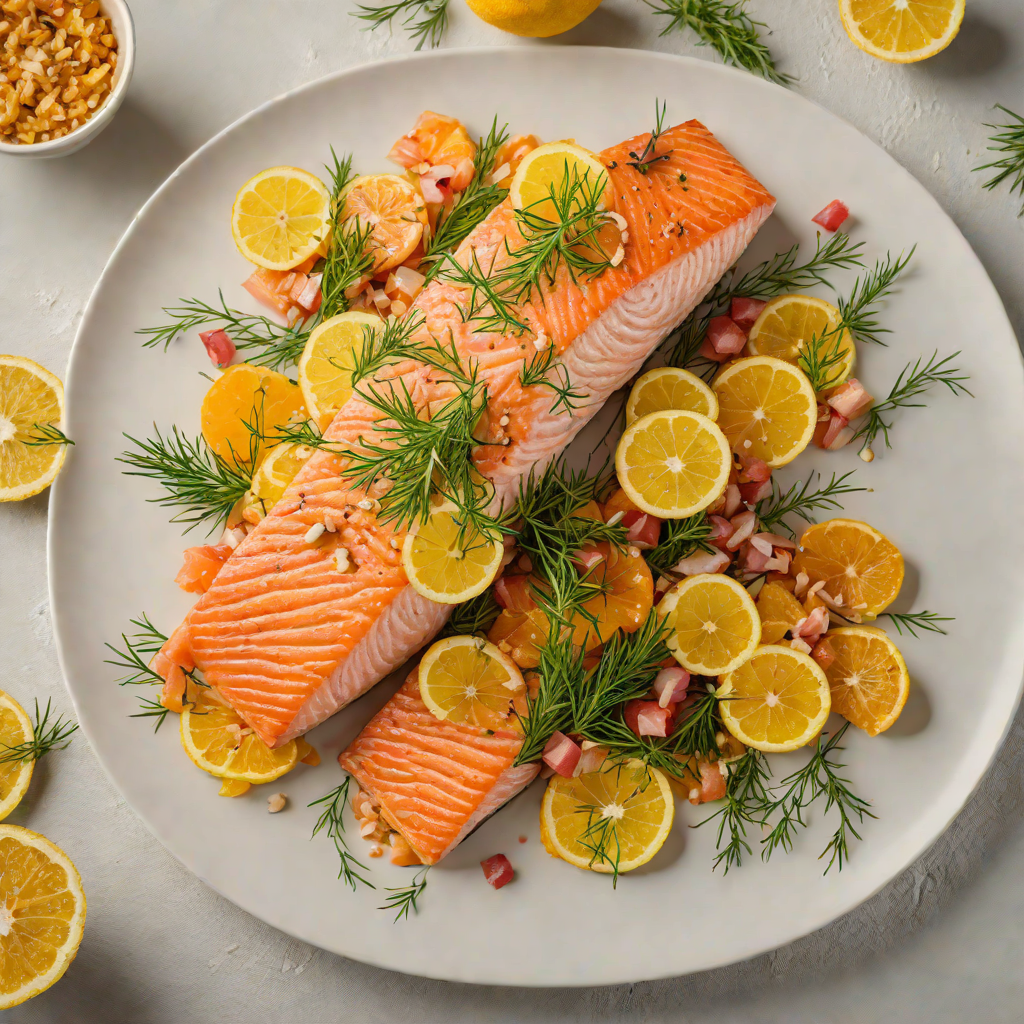 Pan-Roasted Salmon with Citrus and Fresh Dill