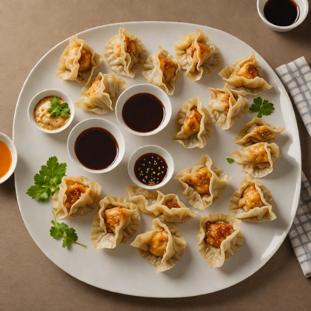 Pan-Fried Shanghainese Pork Dumplings with Ginger Soy Dip