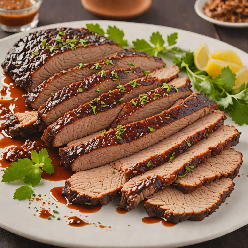 Grilled Barbecue Beef Brisket with Keller-Style Dry Rub