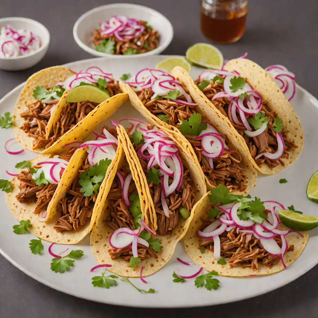 Slow-Smoked Pulled Pork Tacos with Pickled Onion
