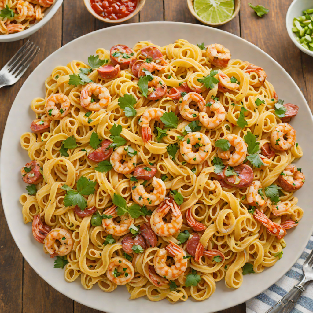 One-Pot Creamy Cajun Shrimp and Sausage Pasta