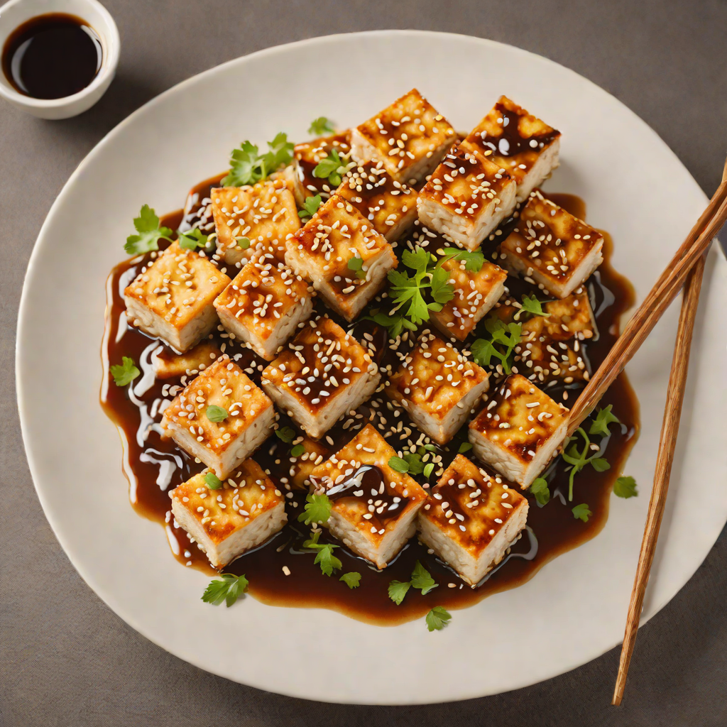 Pan-Fried Sesame Tofu with Ginger Soy Sauce