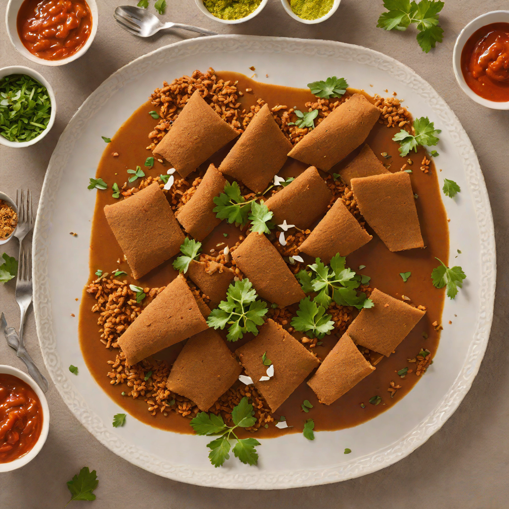 Slow-Simmered Doro Wat with Berbere-Spiced Injera