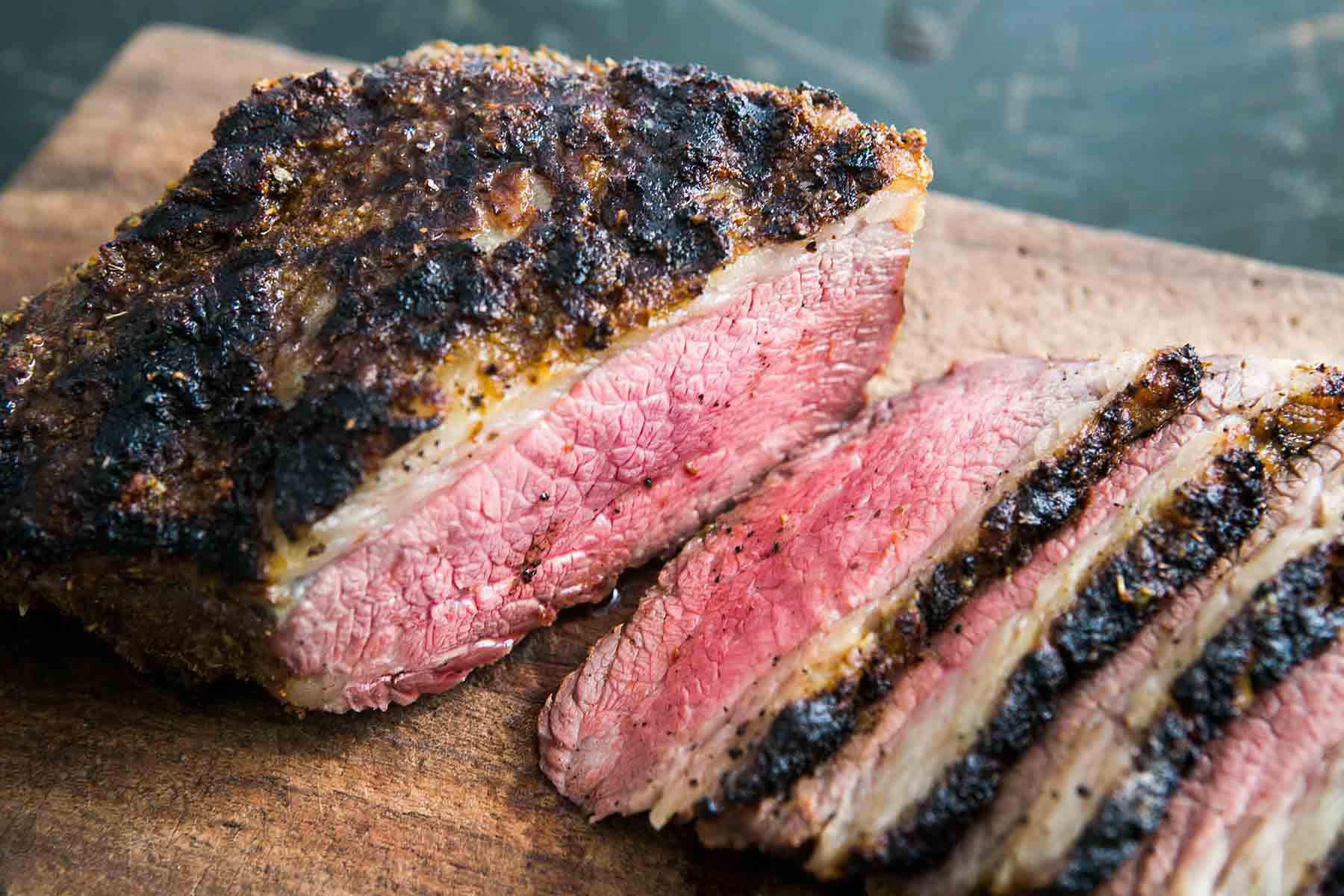 Grilled Santa Maria Tri-Tip with Charred Salsa Verde
