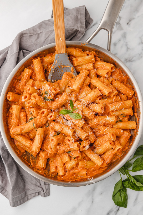 Rustic Ricotta and Tomato Pasta with Basil