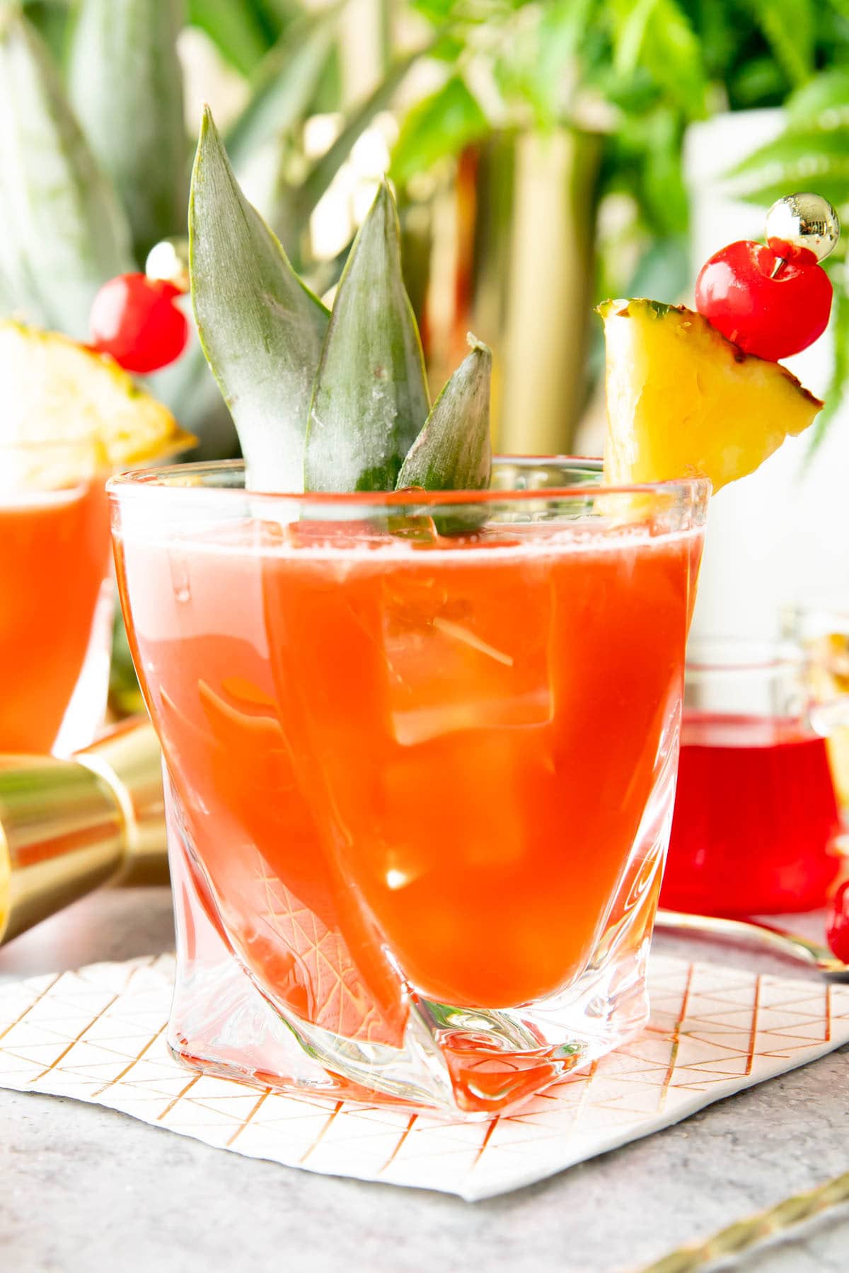 Frozen Jungle Bird with Stout and Pineapple