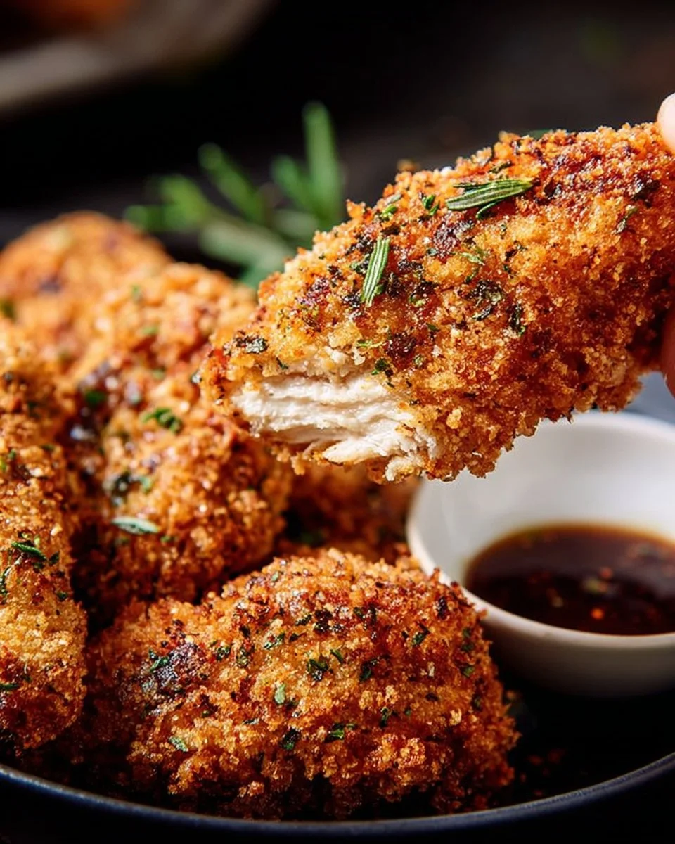 Baked Ranch Chicken Tenders with Crispy Panko