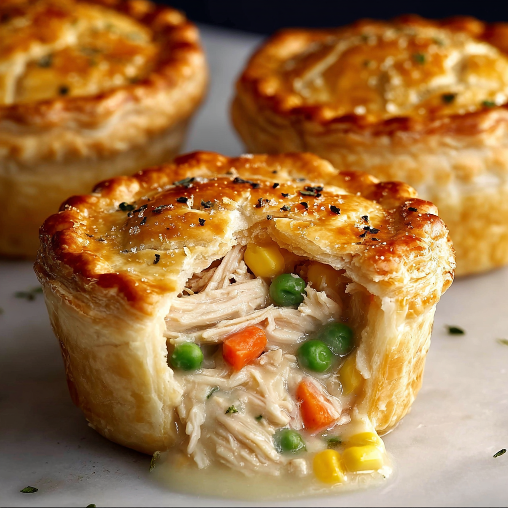 Homemade Chicken Potpie with Flaky Pastry