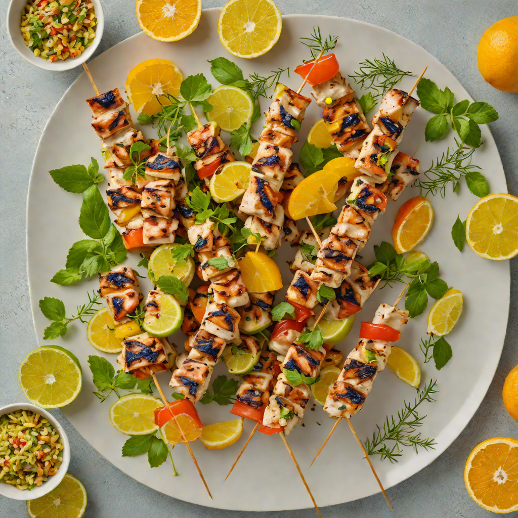 Grilled Citrus-Marinated Chicken Skewers with Florida Herbs