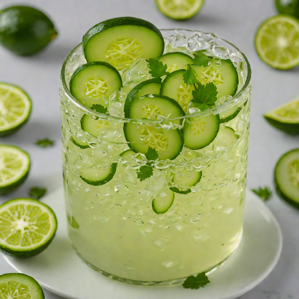 Muddled Cucumber-Tequila Collins with Jalapeño